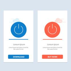 Interface on power ui user blue and red download vector