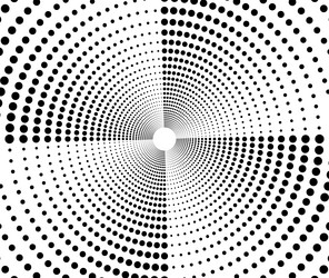 spiral wave rhythm dynamic abstract swirl form vector image