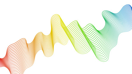 Abstract backdrop with wave gradient lines vector