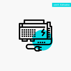 apc battery computer power source turquoise vector image
