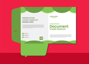 document file folder design for office or company vector image