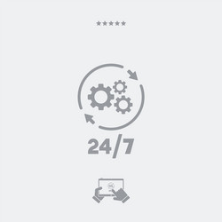 Technical Support Web Icon vector image