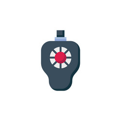 trackball icon computer component flat style vector image