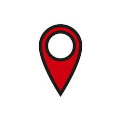 Location icon on white background vector