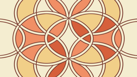 overlapping geometric circles pattern abstract vector image