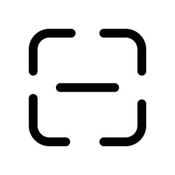 scan button icon design in filled and outlined vector image