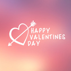 abstract background with text for st valentines vector image