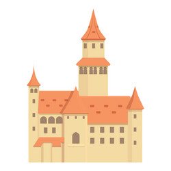 czech church icon cartoon landmark vector