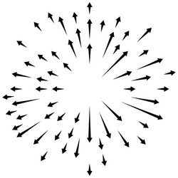 radial lines element abstract radiating irregular vector image