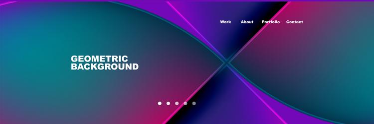 round triangles and squares web site page template vector image