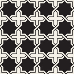 seamless pattern repeating geometric elements vector image