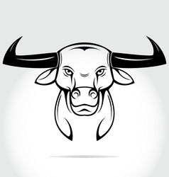 bulls head mascot Vector Image