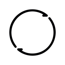 circular arrows icon indicating refresh reload vector image