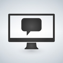 computer communication message icon vector