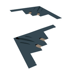 B-2 Spirit Stealth Bomber Set Vector Image
