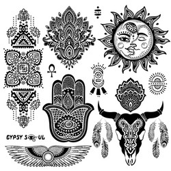 hippie tattoos designs