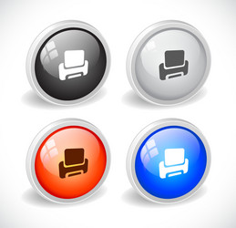 color 3d buttons for web vector image
