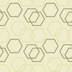 geometric hexagon uneven seamless pattern vector image