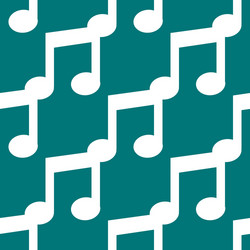 Music note web icon flat design seamless pattern vector