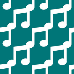 Music note web icon flat design seamless pattern vector