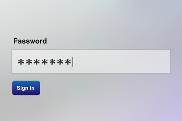 Password Login Sequence vector image