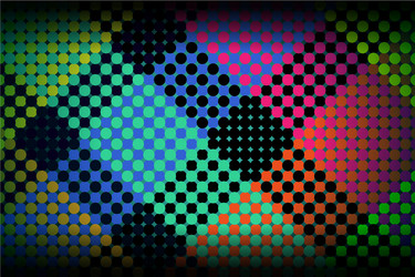 Dynamic Colorful Dot Pattern vector image