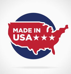 made in america symbol logo label Vector Image