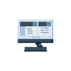 microphone icon computer component flat vector image