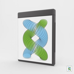 blank dvd-case or cd-case 3d vector