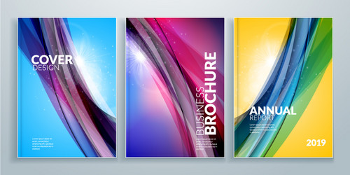 Business brochure cover design templates vector