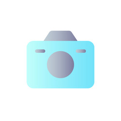 Camera flat gradient color ui icon vector