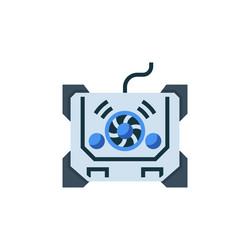 cooling pad icon computer component flat vector image