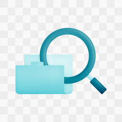 icon with 3d render style of folder vector image