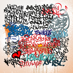 Urban Street Art Tags Vector Image
