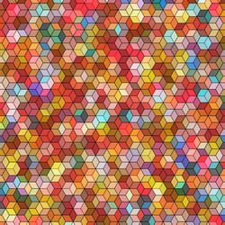Abstract background with colorful hex polygons vector