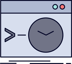 admin command root software terminal flat color vector image