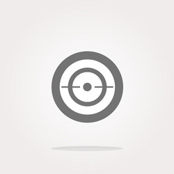 target sign icon pointer symbol modern ui vector image