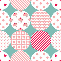 Tile pattern with white hearts on red background Vector Image
