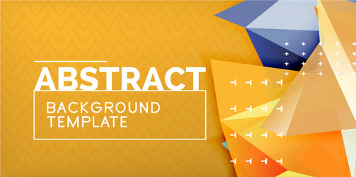 triangular low poly background design vector image
