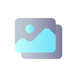 set of pictures flat gradient color ui icon vector image