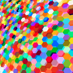 abstract background with colorful hex polygons vector image