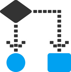 Algorithm scheme icon vector