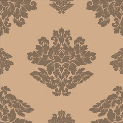 damask seamless pattern intricate design vector image