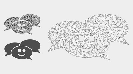 happy webinar mesh 2d model and triangle vector image