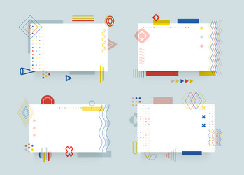 blank office sheets set empty notebook pages vector image