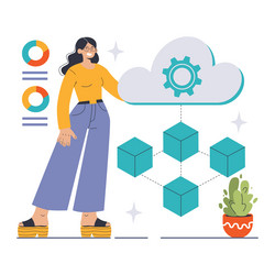 Cloud Container Architecture vector image