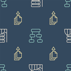set line server data web hosting export vector image