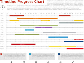 timeline progress graph gantt chart vector