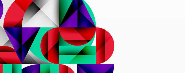 abstract geometric design with intersecting vector image