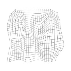 Distorted grid surface mesh warp texture vector